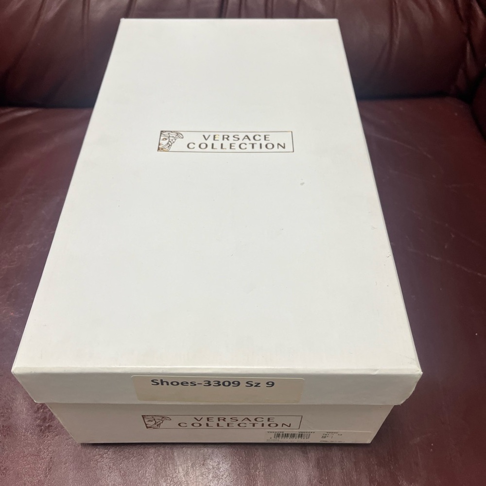 Versace collection black dress shoes US M 9
